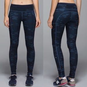 Lululemon leggings speed tight ll Blue Camo Print